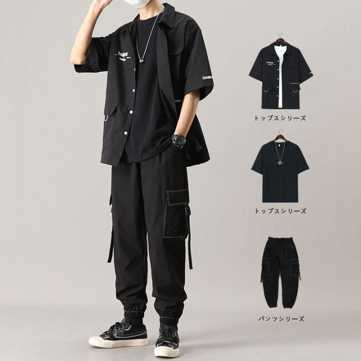 Three-Piece%20Men's%20Clothing%20Summer%20Suit%20Korean%20Fashion%20Junior%20High%20School%20Boys%20Clothes%20All-Matching%20and%20Handsome%20Leisure%20Cargo%20Pants%20-%20Image%209