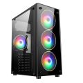 Ruix Phantom Glass gaming Casing | Gaming PC Casing (Without Fans). 