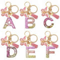 Unique Keychains For Women Handbag Accessories Personalized Key Chains Alphabet Keychain Butterfly Tassel Pendant. 