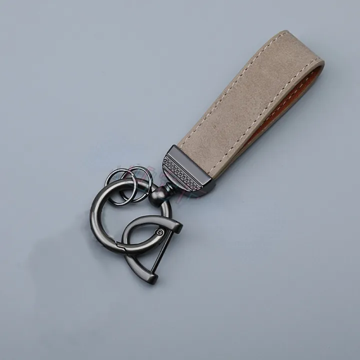 【Zejunsun】Fashion PU Leather Keychain Men Women Business Key Chain Classic Simple Car Key Keyring