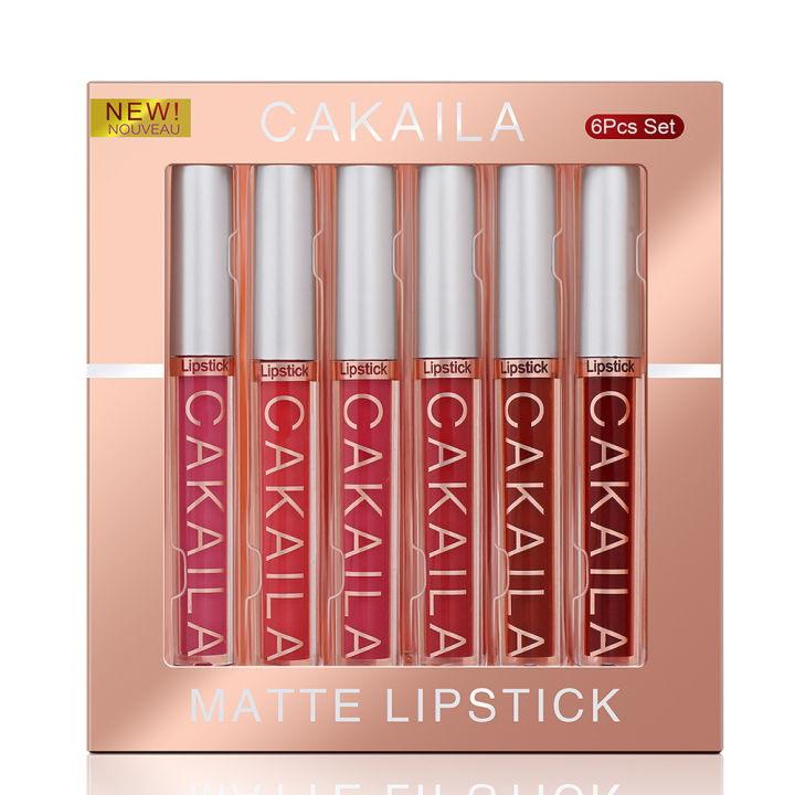6%20Pcs%20lipstick%20Set%20Waterproof%20Matte%20Velvet%20colours%20Long%20Lasting%20Cakaila%20Lipstick%20Set%20-%20Image%202