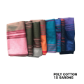 1 x Multicolor Poly Cotton Budget Sarongs (NO COLOR OPTIONS). 