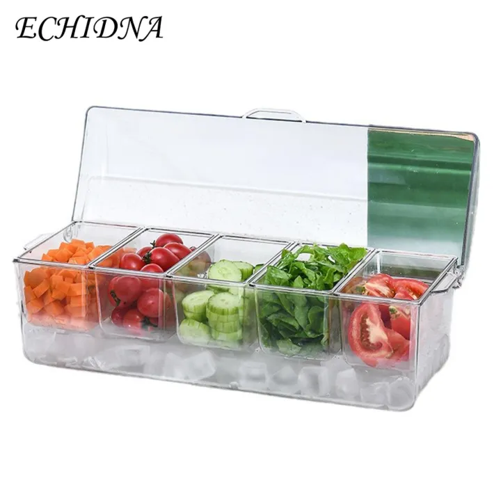 Ice%20Box%20with%20Divided%20Format%205%20Compartment%20Fridge%20Ice%20Box%20with%20Lid%20for%20Salad%20Fruit%20Vegetable%20Storage%20Transparent%20Detachable%20Container%20for%20Picnic%20Spice%20Buyers'%20Choice%20Fruit%20Vegetable%20Crisper%20-%20Image%203