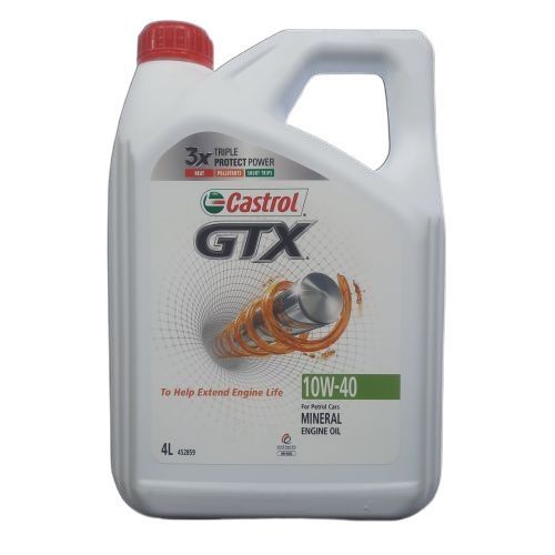 CASTROL GTX 10W-40 for Petrol Cars Mineral Engine oil (4L)