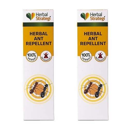 Herbal Strategi Ant Repellent Spray 100 ML (Pack of 2) | 100% herbal, eco-friendly, and biodegradable | Safe for babies, pets, and skin | Ayush Certified (FROM INDIA)NUZ