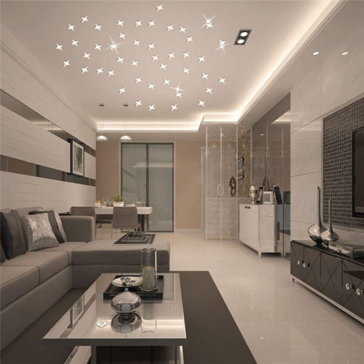 50pcs/lot%20Star%20Shape%203D%20Acrylic%20Wall%20Stickers%20Living%20Room%20Bed%20Room%20Ceiling%20Mirror%20Wall%20Sticker%20Home%20Decoration%20-%20Image%204