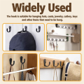 20PCS Wall Mounted Hooks, Metal Coat Hanger Hooks for Wall Hooks for Hanging Coats, Robe, Key, Towel, Cap, Coffee Cup. 