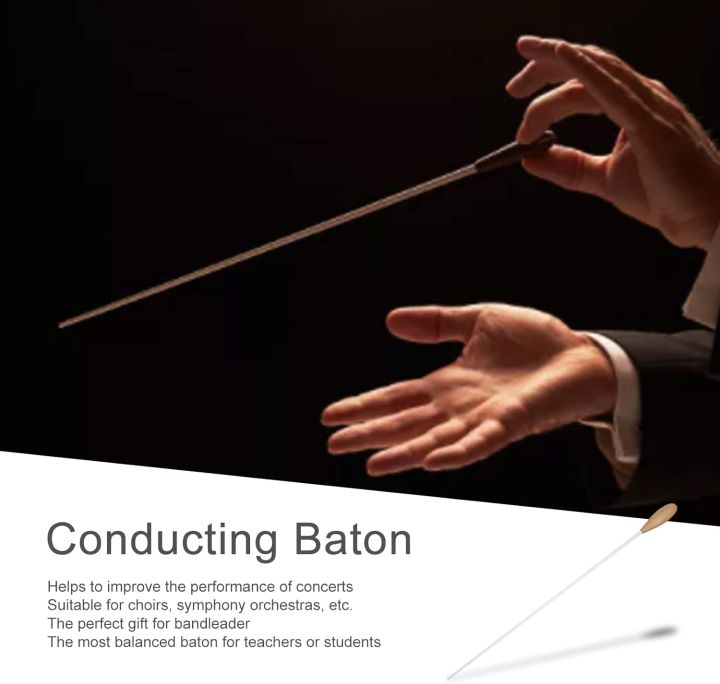 Music Conductor Baton, Wood Handle Orchestra Music Conducting Batons for Symphony Leader Choral DirectorConducting Stick