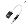 3.5mm Male To Type-c Female Headphone Aux Cable Converter Type-C To 3.5mm Jack Converter Earphone Audio Adapter Cable 1pcs. 