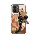 soft case Bear bracelet Phone Case For Nokia HMD Fusion protective case phone case Waterproof Black pearl pendant cute. 