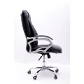 HIGH BACK BLACK EXECUTIVE SWIVEL OFFICE CHAIR. 