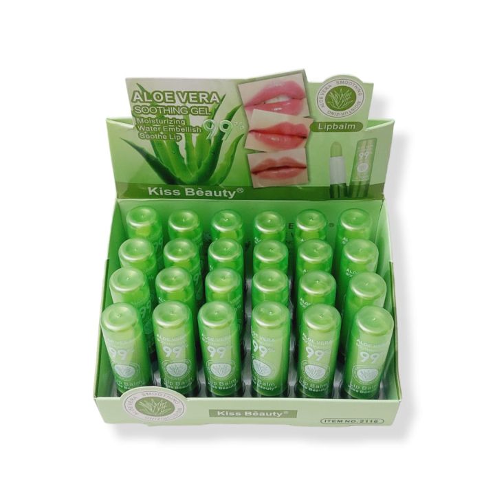 Kiss%20Beauty%20Aloe%20Vera%20Moisturizing%20Lip%20Balm%20Water%20Embellish%20Soothe%20Color%20Lipstick%201.8g%20-%20Image%203