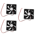 3Pcs 90mm x 25mm DC 12V 2Pin Cooling Fan for Computer Case CPU Cooler. 