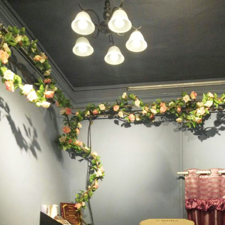 2.35m%20Artificial%20Flower%20Leaf%20Rattan%20Vine%20Park%20Air%20Conditioner%20Pipe%20Decor%20-%20Image%203