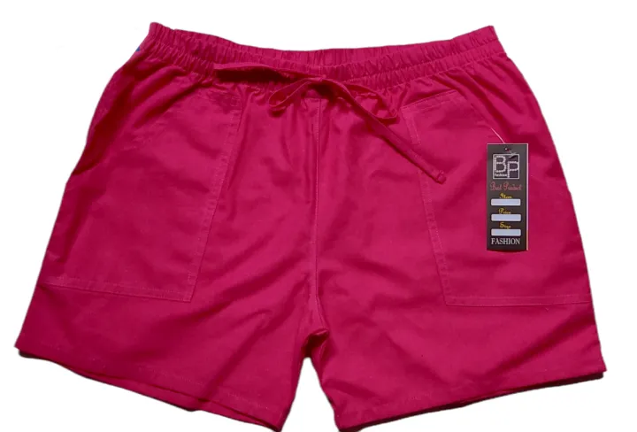 Woman's%20casual%20Linen%20Hot%20%20Shorts%20comfortable%20and%20cheap%20Price%20Cotton%20Fabric%20with%20Front%20Pockets%20and%20Elastic%20Waist%20Band%20-%20Image%202