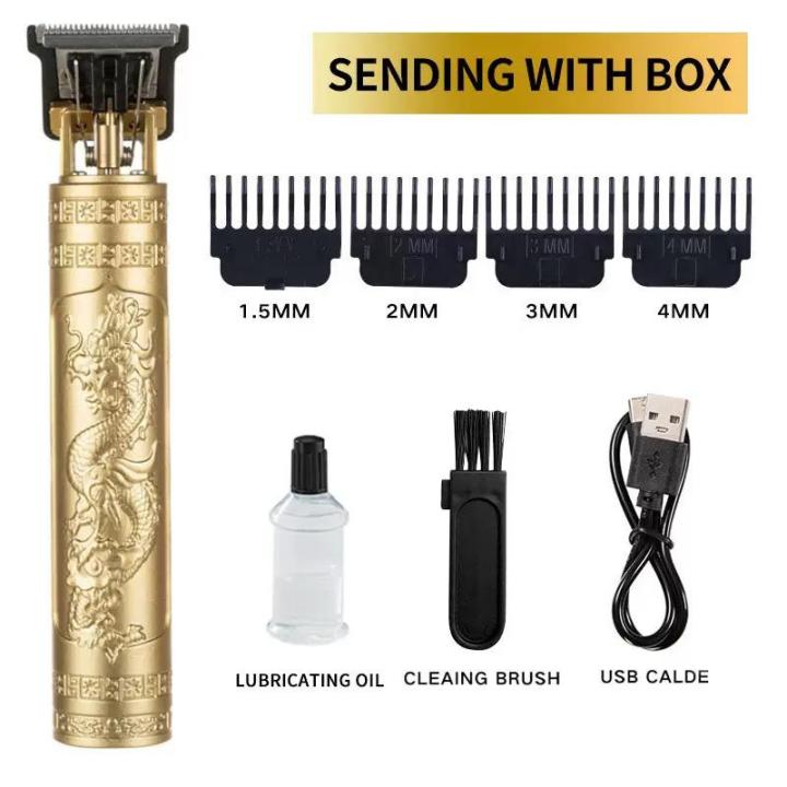 T9%20Men's%20Hair%20Clipper%20Electric%20Shaver%20Rechargeable%20Hair%20Trimmer%20Shaver%20Barber%20Haircut%20Vintage%20-%20Image%202