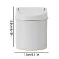 Universal Waste Bin With Lid Desktop Office Organizer Storage Home Garbage Basket Container Table Trash Bin Small Trash Can. 