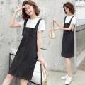 2023Spring and Summer New Korean Style Student Suspender Dress Women's Small Western Style Age-Reducing Loose Slimming Suspender Dress. 