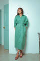 Oprah Convertible Midi Dress/ Trench Coat- Mint. 