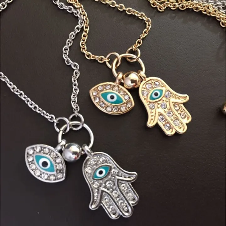 Fatima%20Palm%20Necklace%20Evil%20Eye%20Hamsa%20Hand%20Chain%20Pendant%20Jewelry%20For%20Women%20-%20Image%203