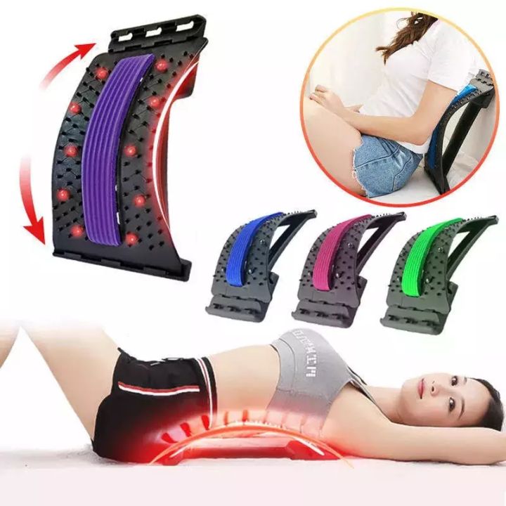 Back  Therapy Back Massager Stretcher Neck Stretch Tools Massage apparatus Cervical Pillow Lumbar Spine Support Pain Relief