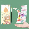 Watercolor Paint Bookmark Pocket Watercolor Painting Book Portable 20 Sheets Drawing Arts Crafts Pocket Watercolor Book for Beginners. 