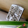 Customized QR code Key Tags, Personalized Plywood Key Tags, Box Key Chain. 