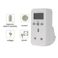 Digital Power Meter Plug-In Socket Electric Wattmeter Energy Monitor Uk Plug. 
