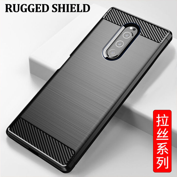 lthmy%20for%20Sony%20Xperia%201%20Case%20Carbon%20Fiber%20TPU%20Soft%20Silicone%20Back%20Cover%20Armor%20Phone%20Case%20Casing%20-%20Image%202