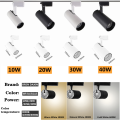 LED track light10W20W30W40W LED ceiling light spot light COB track light store supermarket living room household indoor lighting. 