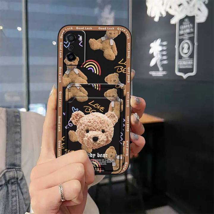 Card%20bag%20Cute%20Phone%20Case%20For%20OPPO%20A55S%205G%20Japan%20Dirt-resistant%20Card%20sleeve%20protective%20TPU%20Cover%20Cartoon%20Graffiti%20Durable%20-%20Image%2010