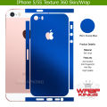 For Iphone 5/5s Skin/Wrap 360 Protection Sheet/ Carbon fiber/ Matte/ Transparent/ Lamination Back And Sides Included Camera Skin. 