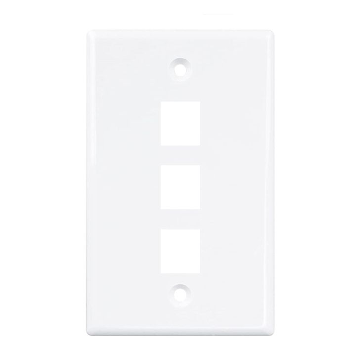 1Pack%203-Port%20Ethernet%20Wall%20Plate,%20RJ45%20Wall%20Plate%20with%20RJ45%20Keystone%20-%20Image%203
