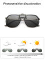 Flip Up Clip on Sunglasses Polarized Fishing Men Fancy Grey Lens Driving UV400 Aviation Cool Oversized Night Vision Shades. 
