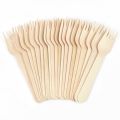 100 Pieces Medium Size 14CM Wooden Disposable Fork Dessert Fork Western Style Wedding Party Tableware Kitchen Accessories Tool Multi Purpose Usage Disposable Forks. 