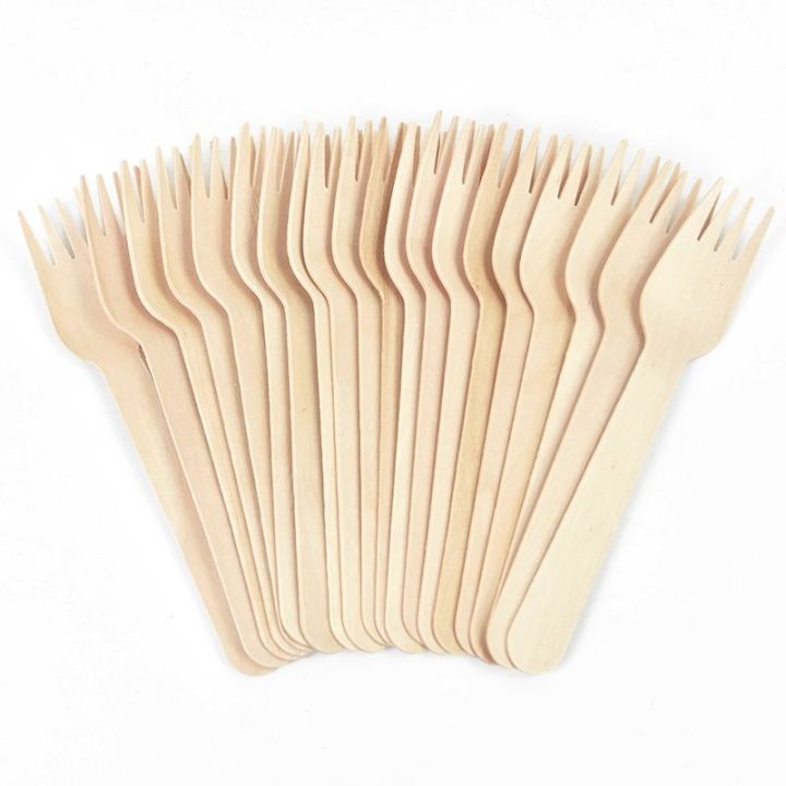100%20Pieces%20Medium%20Size%2014CM%20Wooden%20Disposable%20Fork%20Dessert%20Fork%20Western%20Style%20Wedding%20Party%20Tableware%20Kitchen%20Accessories%20Tool%20Multi%20Purpose%20Usage%20Disposable%20Forks%20-%20Image%204