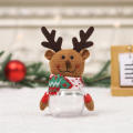 Santa-themed Christmas Gift Bag Festive Candy Jar Plastic Candy Jar For Christmas Christmas Candy Box For Santa Elk And Snowman Clear Gift Box. 