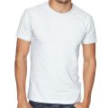 Plain White colour Crew Neck Premium T Shirt. 