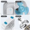 TOPK USB Desk Fan 360° Rotation Adjustment Portable Cooling Fan 3 Speed Ultra Quiet Powerful Mini Table Fans For Home OfficeUSB Fan. 