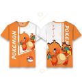 Japan Anime Pokemon Pikachu Children's Print Cartoon Fashion T-shirt Children's Clothing Boys and Girls Gifts Birthday Clothing. 