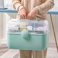 Large Capacity Family Medicine Organizer Box First Aid Kit Medicine Storage Container Outdoor Portable Emergency Folding Kit Box. 