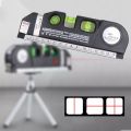 TTLIFE 1 pc 4 in 1 infrared laser level with cross line laser tape 2.5m measure tape multifunction laser level tool. 