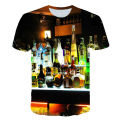 Summer Cool Beer Bubble Men's Women's 3D Printed T Shirts Personalities Fashion Tee Casual Comforts O-Neck Short Sleeve Men Tops. 