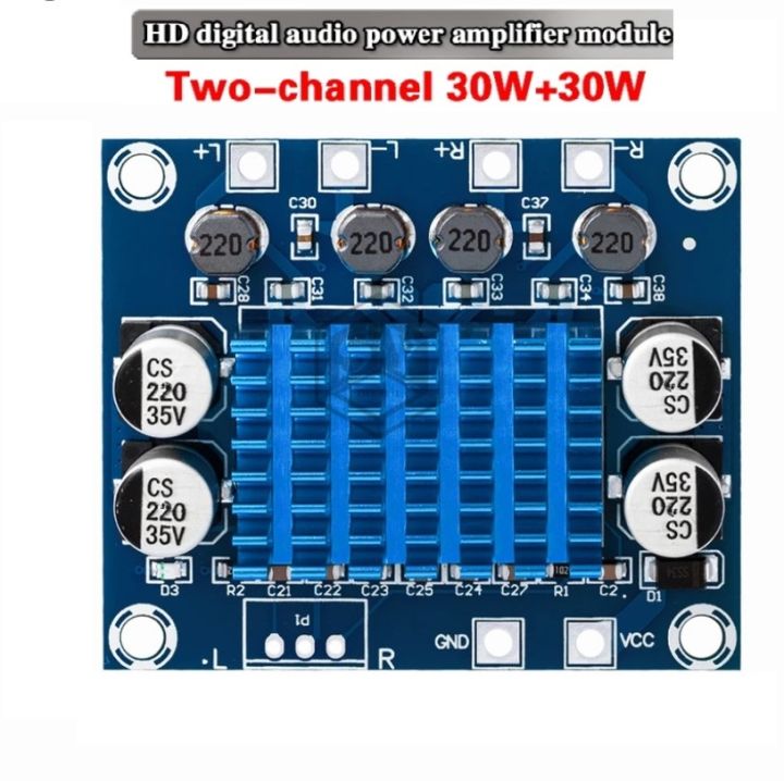 Stereo Amplifier Board - Digital Technology for Superior Audio Performance, TPA3110 XH-A232 30W+30W 2.0 Channel , DC 8-26V 3A C6-001