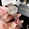 Stainless Steel Luxury Ladies Watch Quartz Analog Business Chain Casual Wrist Dial Watches For Women Girls 181304498 TZ. 