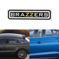 【Exclusive Offer】1Pcs New Universal Vinyl Car Aticker Funny BRAZZERS Car Text Stickers Auto Window Decals Foe Car Styling Decoration 4.9*22.5cm. 