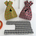 Bowknot Love Girl Student Clash Color Original Design Shoulder Handbag Handbag Knitted Bag. 