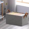 Clothes Basket Multifunction Storage Closet Bin Large Foldable Storage Box for Wardrobe Bedroom. 