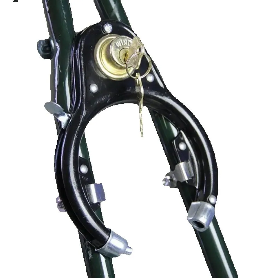 Steel U-Lock For Bikes, Scooters & Motorbikes - High Security Bike Lock With 2 Keys