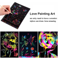 Scratch Art Book Magic Scratch Paper Rainbow Scratch Card DIY Scratchbook Neon Scratch Art. 